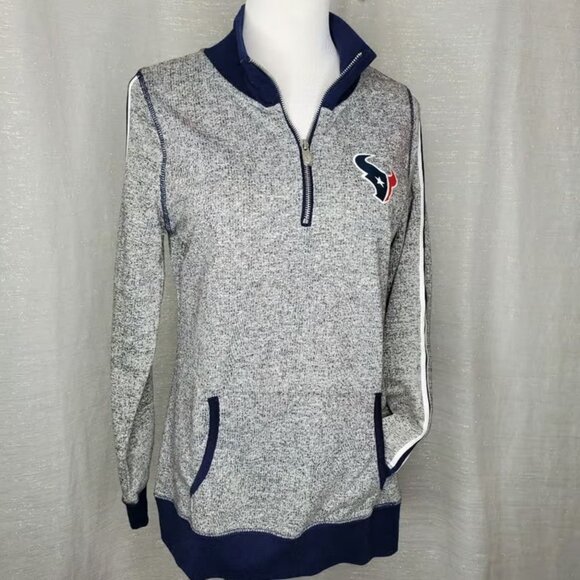 NFL Houston Texans 1/4 Zip Pullover, Juniors size 11/13 - Picture 1 of 6